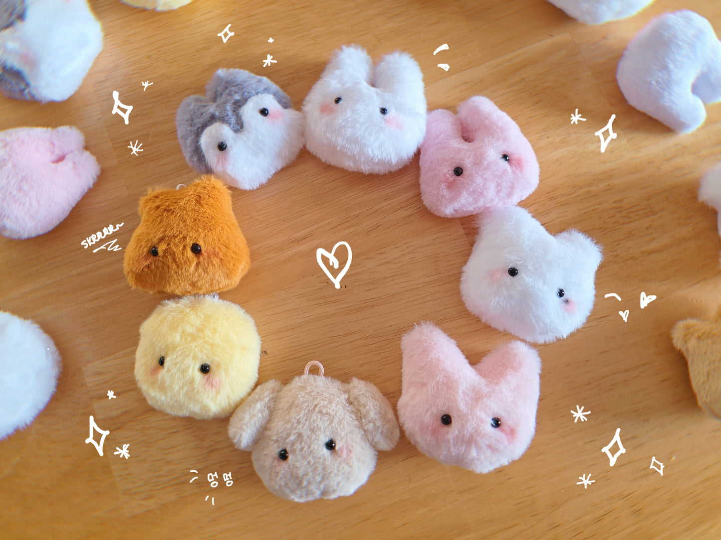 Stray Kids SKZOO Pom Pom Plush Keychain